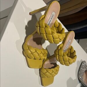 Steve Madden Yellow Braided Women's Heels